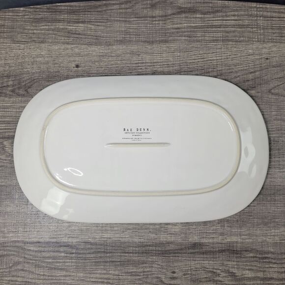 Rae Dunn Artisan Collection Eggcellent Oval Serving Platter - Picture 3 of 3